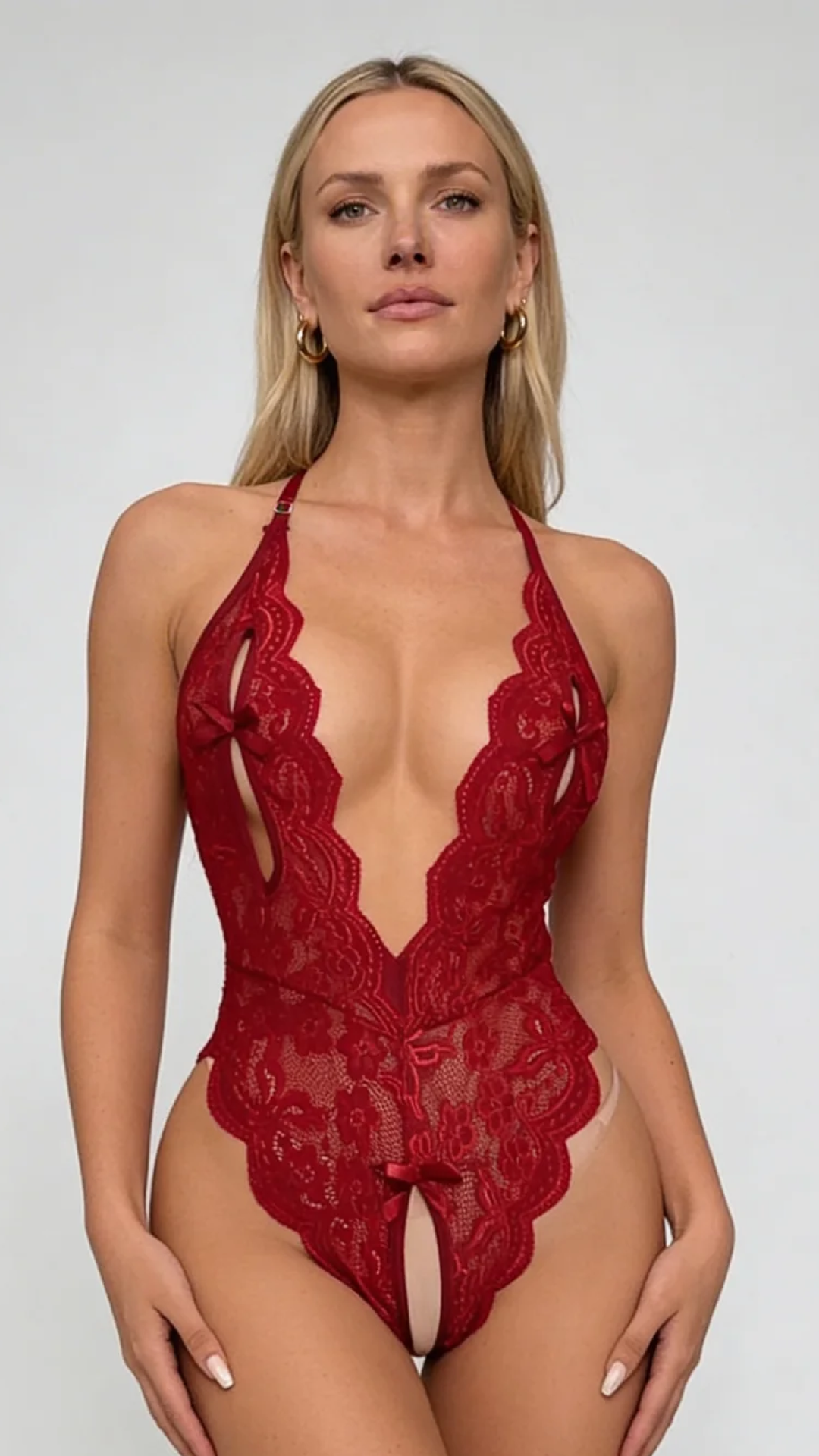 Lila Embroidered Bodysuit with Snap Closure