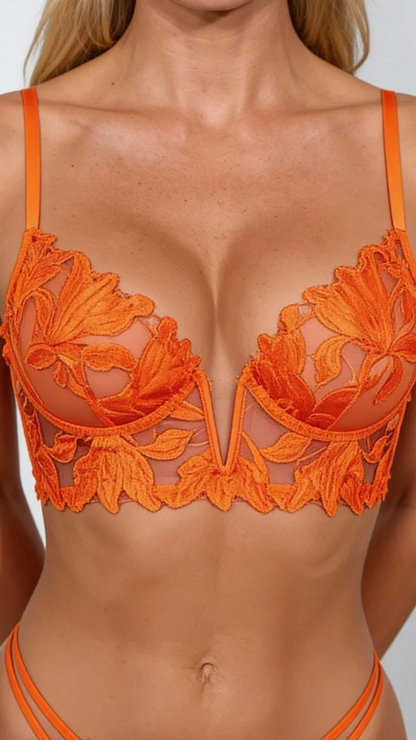 Magda 2-Piece Lace Bra and Panty Set