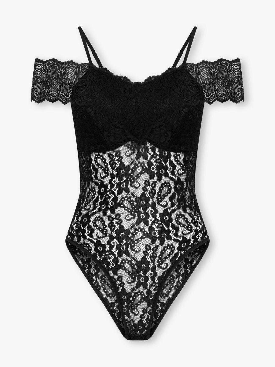 Haven Floral Embroidered Bodysuit with Snap Closure